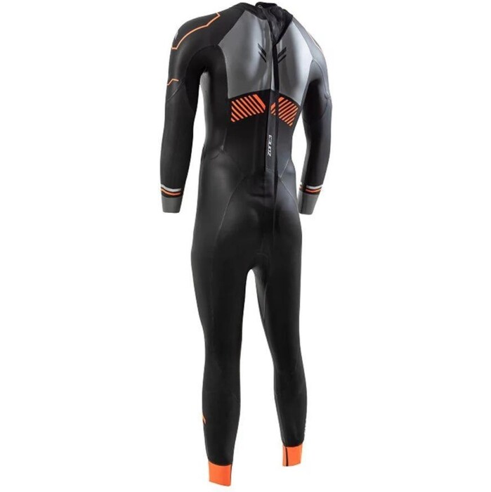 2024 ZONE3 Mens Thermal Aspire Wetsuit WS22MTHRM101 - Black / Orange